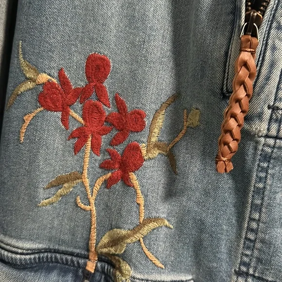 Pilcro Embroidered Jean Jacket - Picture 5 of 8